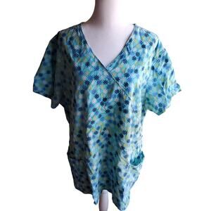 Woman's Blue Scrub - Size XL - 19 W x 27 L
